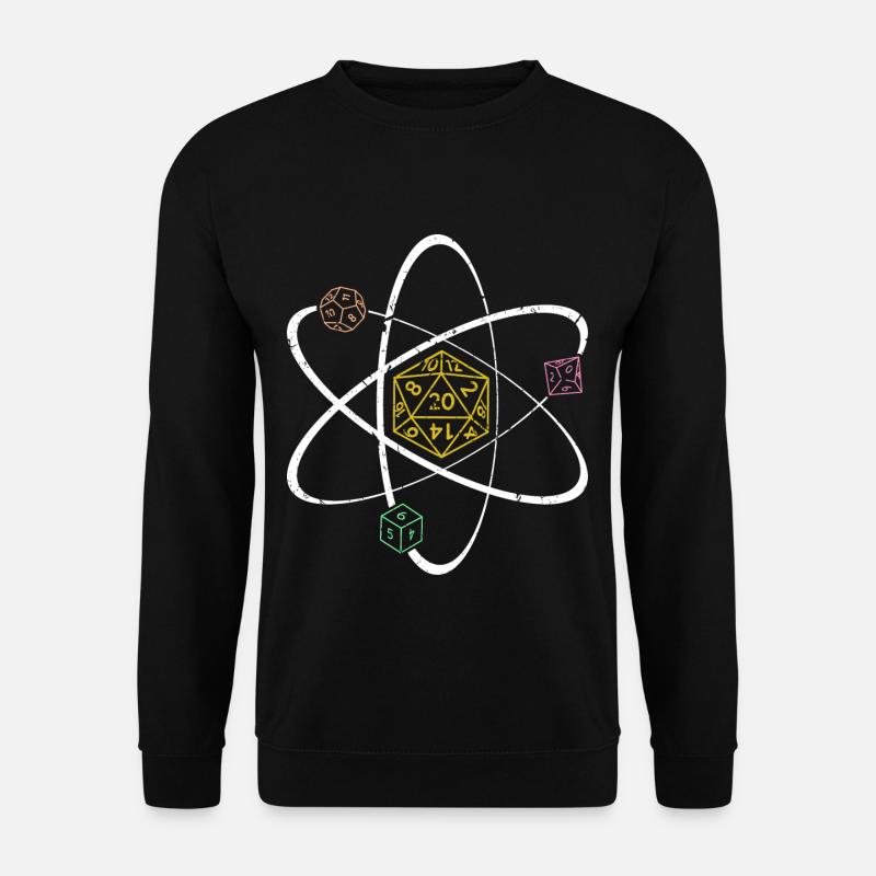 W20 Würfel Set Rollenspiel RPG - Unisex Pullover - Schwarz
