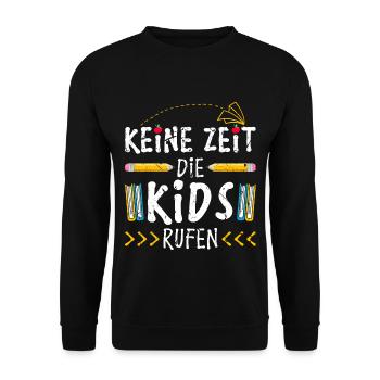 Lehrer Spruch Lustig Schule - Unisex Pullover - Schwarz - Vorne - Alina (178cm) & Michal (187cm)
