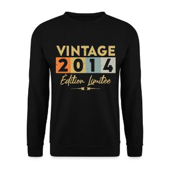 Vintage 2014 Édition Limitée - Sweat-shirt Unisexe - noir - Devant - Alina (178cm) & Michal (187cm)