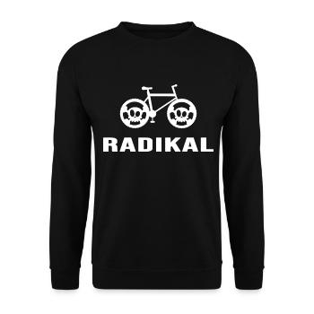fahrrad time to ride bike gravelbike biker - Unisex Pullover - Schwarz - Vorne - Alina (178cm) & Michal (187cm)