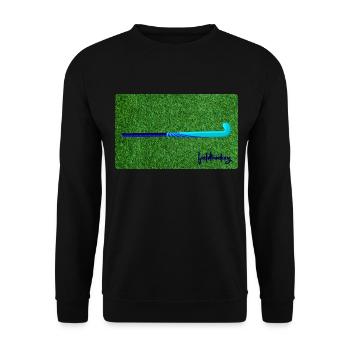 Field Hockey Artificial Turf Hockey Hockey Sticks - Unisex Sweatshirt - black - Front - Alina (178cm) & Michal (187cm)
