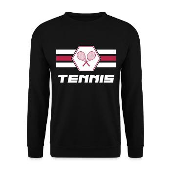 Match de tennis Balle Joueurs de tennis Club de tennis - Sweat-shirt Unisexe - noir - Devant - Alina (178cm) & Michal (187cm)