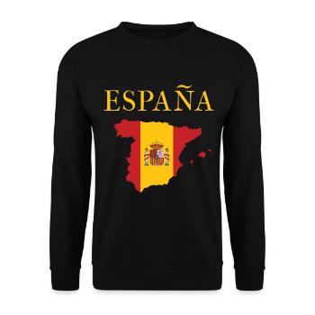 Espagne vacances Espagnole - Sweat-shirt Unisexe - noir - Devant - Alina (178cm) & Michal (187cm)