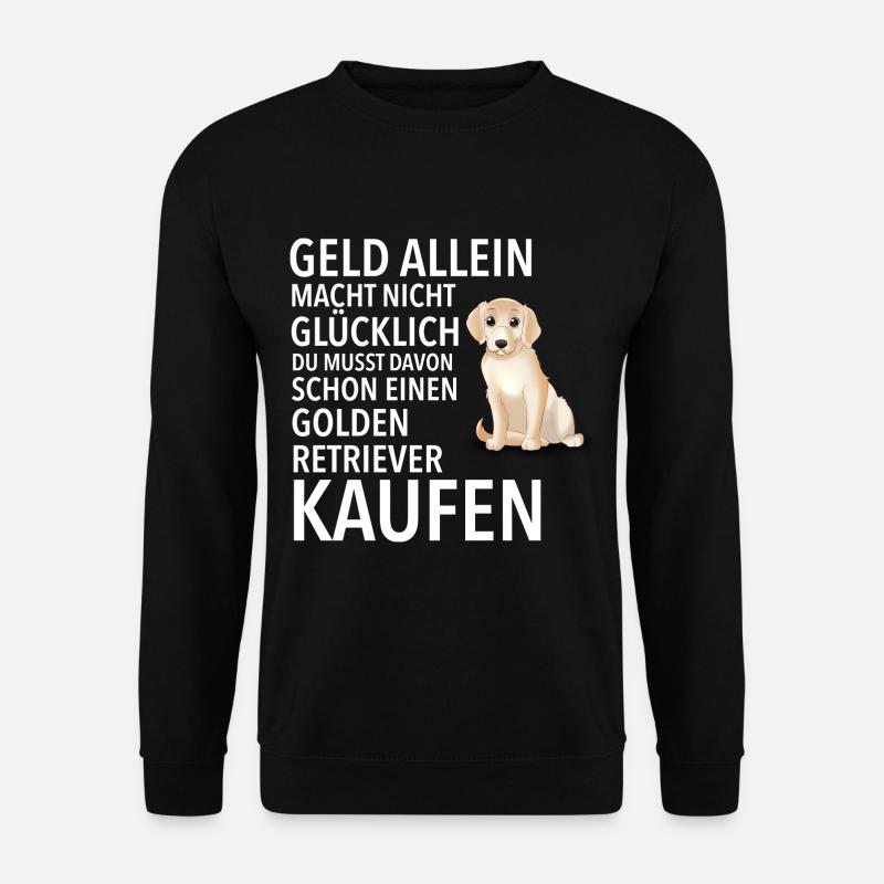 Golden Retriever Glücklich - Golden Retriever - Unisex Pullover - Schwarz