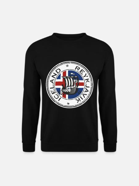 Iceland Reykjavik - Unisex Pullover - Schwarz