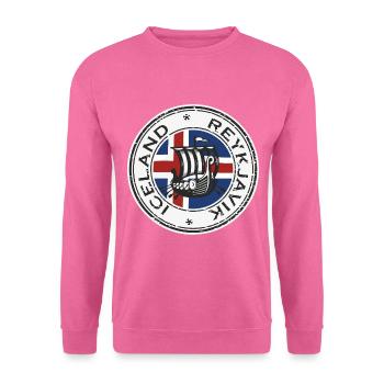 Iceland Reykjavik - Unisex Pullover - Pink - Vorne