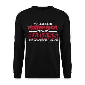 Forensics - Forensics - Crime Scene Investigators - Unisex Sweatshirt - black - Front - Alina (178cm) & Michal (187cm)