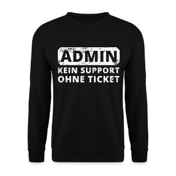 admin edv programmierer Informatik Computer - Unisex Pullover - Schwarz - Vorne - Alina (178cm) & Michal (187cm)