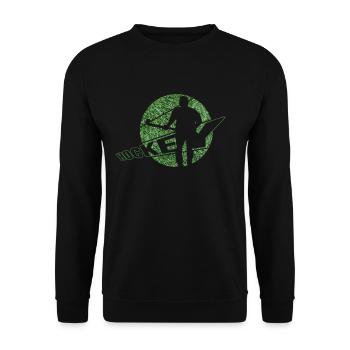 Hockey Field Hockey Artificial Turf Hockey Player - Unisex Sweatshirt - black - Front - Alina (178cm) & Michal (187cm)