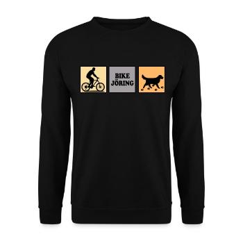 bikejoring zughundesport bikejöring hundesport - Unisex Sweatshirt - black - Front - Alina (178cm) & Michal (187cm)
