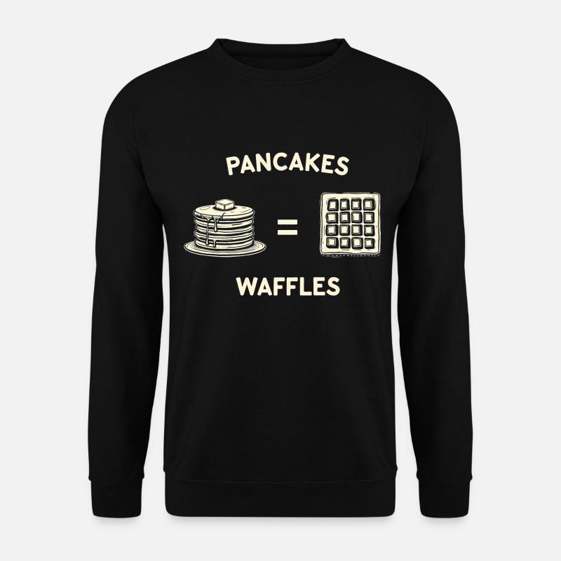 Pfannkuchen und Waffeln - Unisex Pullover - Schwarz