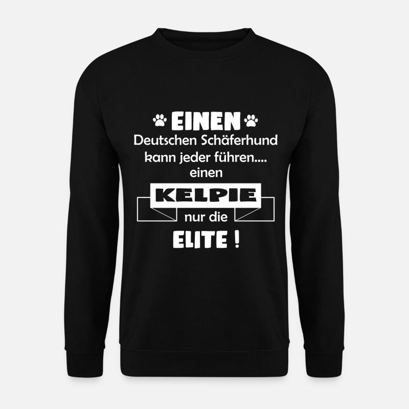 Kelpie Tshirt - Kelpie Hund Shirt - Unisex Pullover - Schwarz