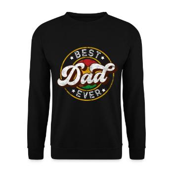 Bester Vater den es gib - Unisex Pullover - Schwarz - Vorne - Alina (178cm) & Michal (187cm)