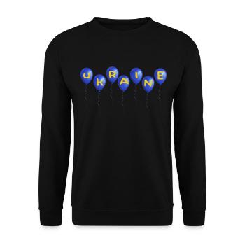 ukraine slava ukraini stand with ukraine kiew - Unisex Pullover - Schwarz - Vorne - Alina (178cm) & Michal (187cm)