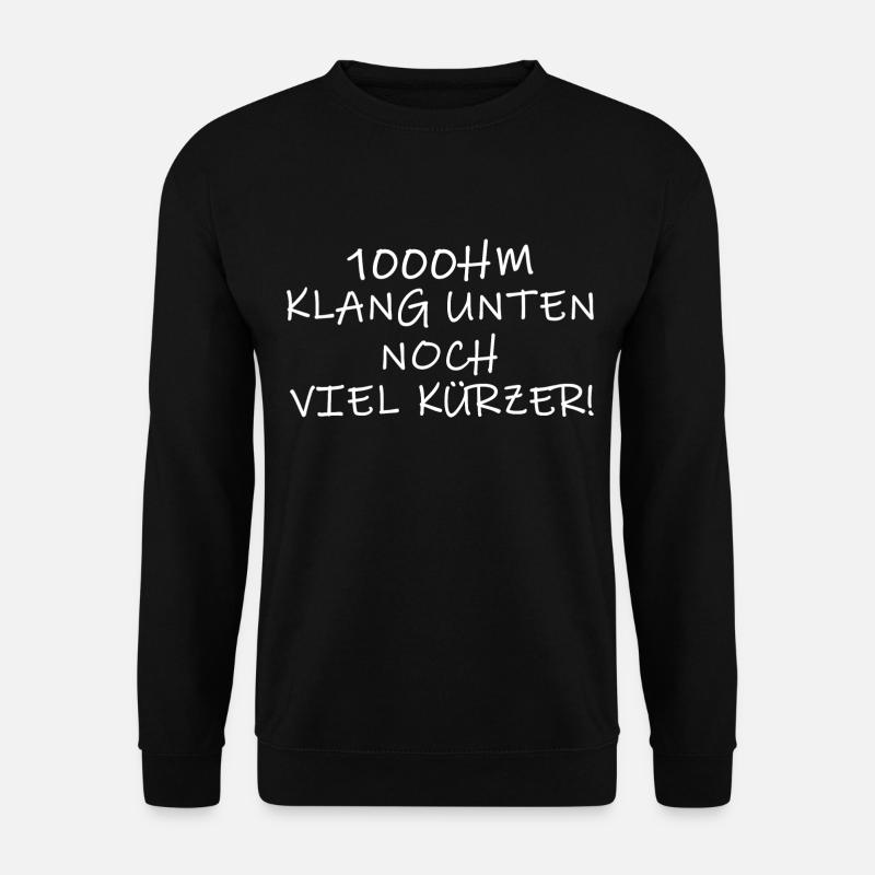 fernwandern bergwandern trekking trail höhenmeter - Unisex Pullover - Schwarz