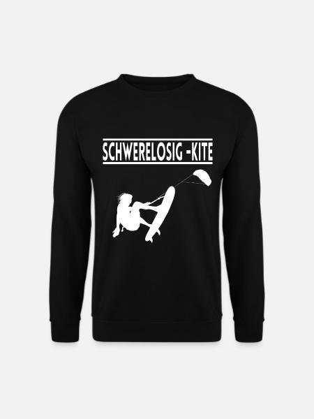 Schwerelosigkeit Kitesurfen Kiten für Kiter - Unisex Pullover - Schwarz
