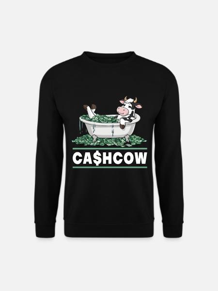 Cash Cow für einen Investor Anleger Sparer - Unisex Pullover - Schwarz