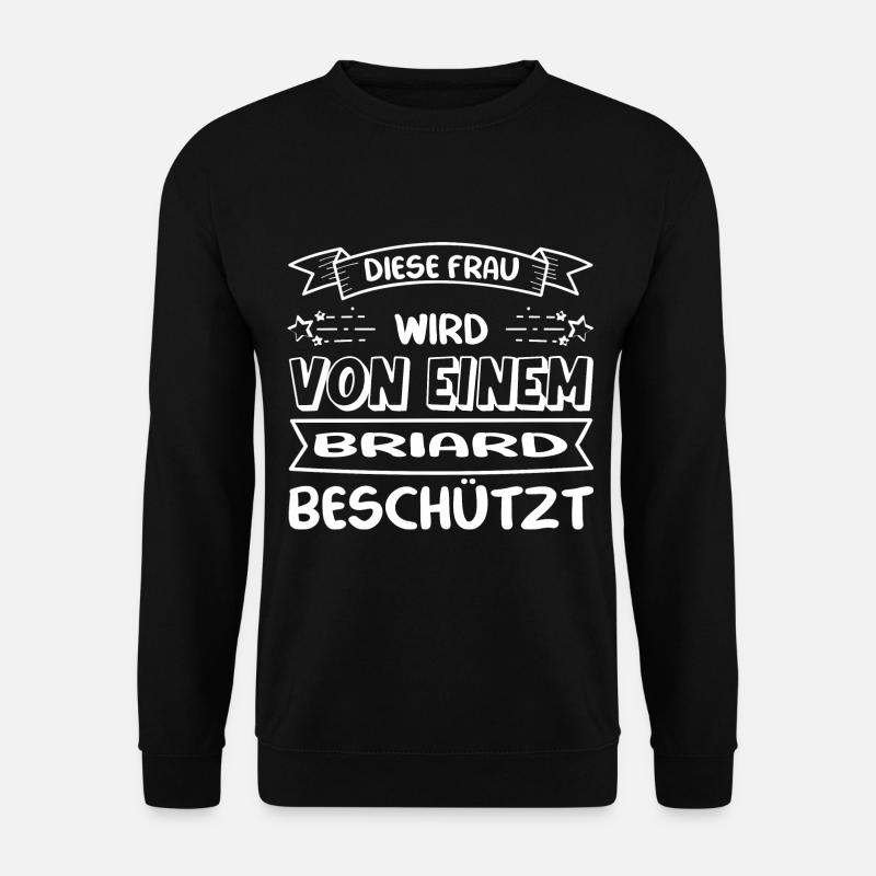 Briard Frau - Briard - Unisex Pullover - Schwarz