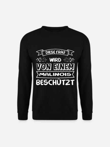 Malinois Frau - Malinois - Unisex Pullover - Schwarz