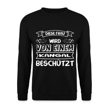 Kangal Frau - Kangal - Unisex Pullover - Schwarz - Vorne - Alina (178cm) & Michal (187cm)