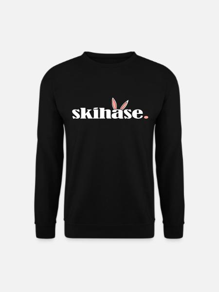 skihase hüttengaudi alpin ski skihaserl - Unisex Pullover - Schwarz