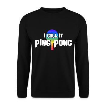 Ping-pong Tennis de table Joueur de tennis de table - Sweat-shirt Unisexe - noir - Devant - Alina (178cm) & Michal (187cm)