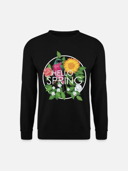 Hallo Frühling - Unisex Pullover - Schwarz