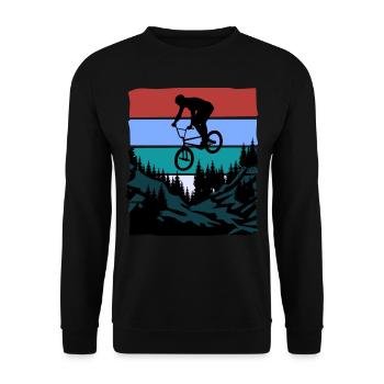 Unnamed Project 85 - Unisex Sweatshirt - black - Front - Alina (178cm) & Michal (187cm)
