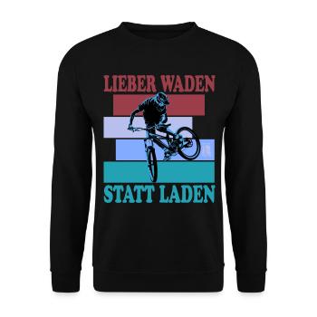 Unbenanntes Projekt 84 - Unisex Pullover - Schwarz - Vorne - Alina (178cm) & Michal (187cm)