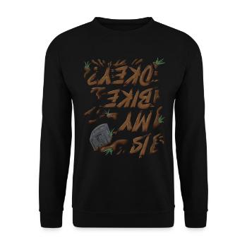 Unnamed Project 43 - Unisex Sweatshirt - black - Front - Alina (178cm) & Michal (187cm)