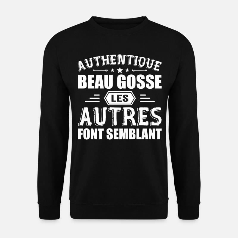 Authentic Handsome Kid - Unisex Sweatshirt - black