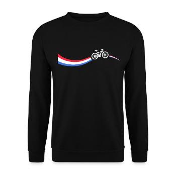 Mountain bike MTB downhill-tour Mountainbike trail - Unisex Sweatshirt - black - Front - Alina (178cm) & Michal (187cm)