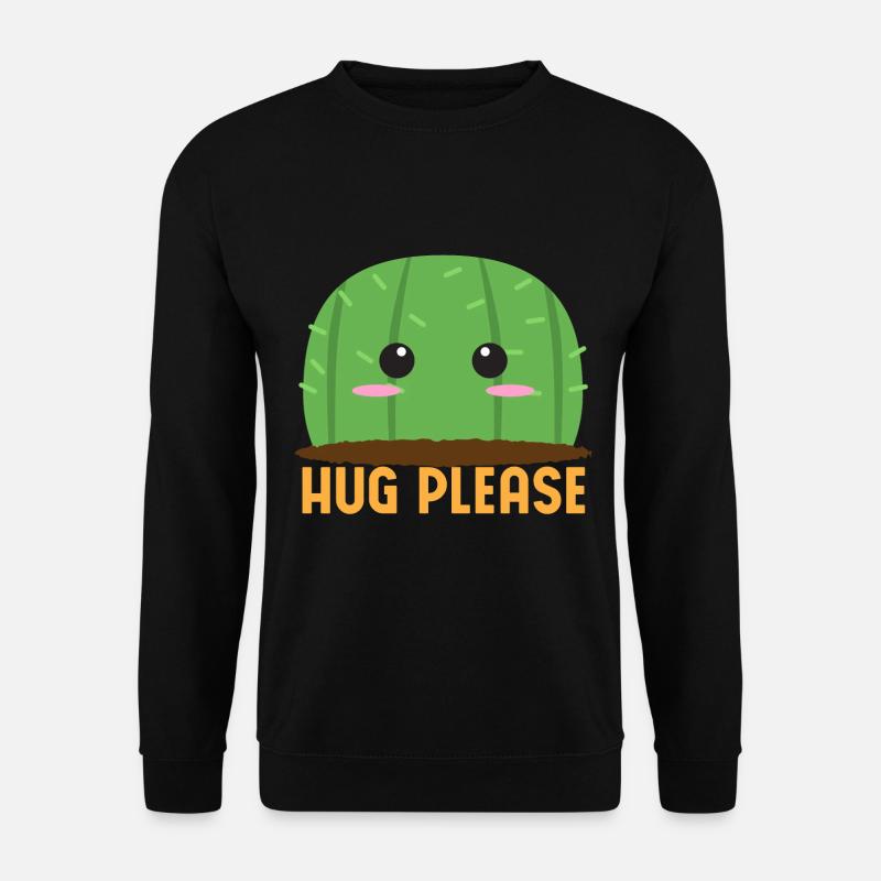 Umarm Mich Bitte Kaktus - Unisex Pullover - Schwarz