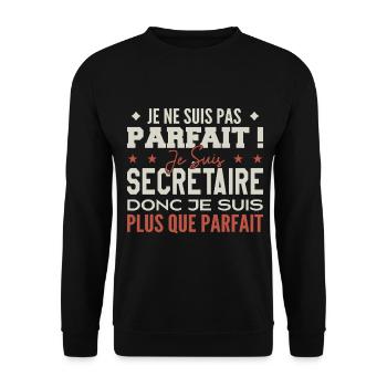 A Secretary, the Dream Job in the Spotlight - Unisex Sweatshirt - black - Front - Alina (178cm) & Michal (187cm)