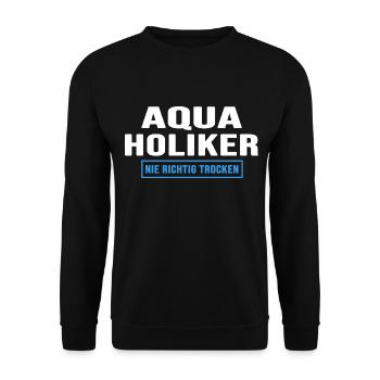 Aquarium aquarist water change - Unisex Sweatshirt - black - Front - Alina (178cm) & Michal (187cm)