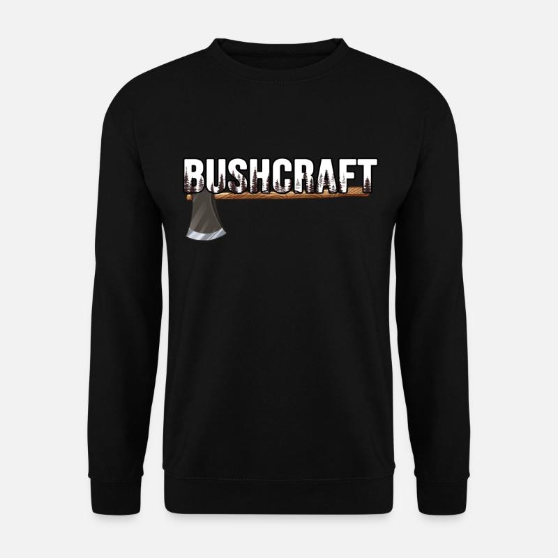 bushcraft outdoor survival - Unisex Pullover - Schwarz
