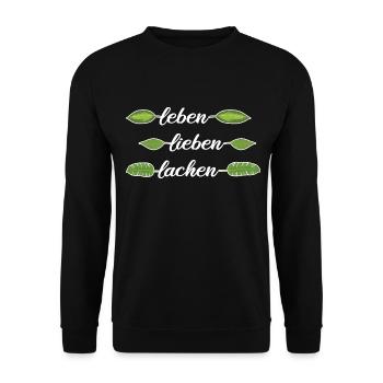 plantes naturelles pouce vert monstera - Sweat-shirt Unisexe - noir - Devant - Alina (178cm) & Michal (187cm)