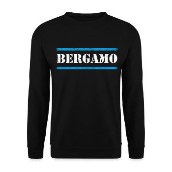 Bergamo - Unisex Pullover - Schwarz - Vorne - Alina (178cm) & Michal (187cm)