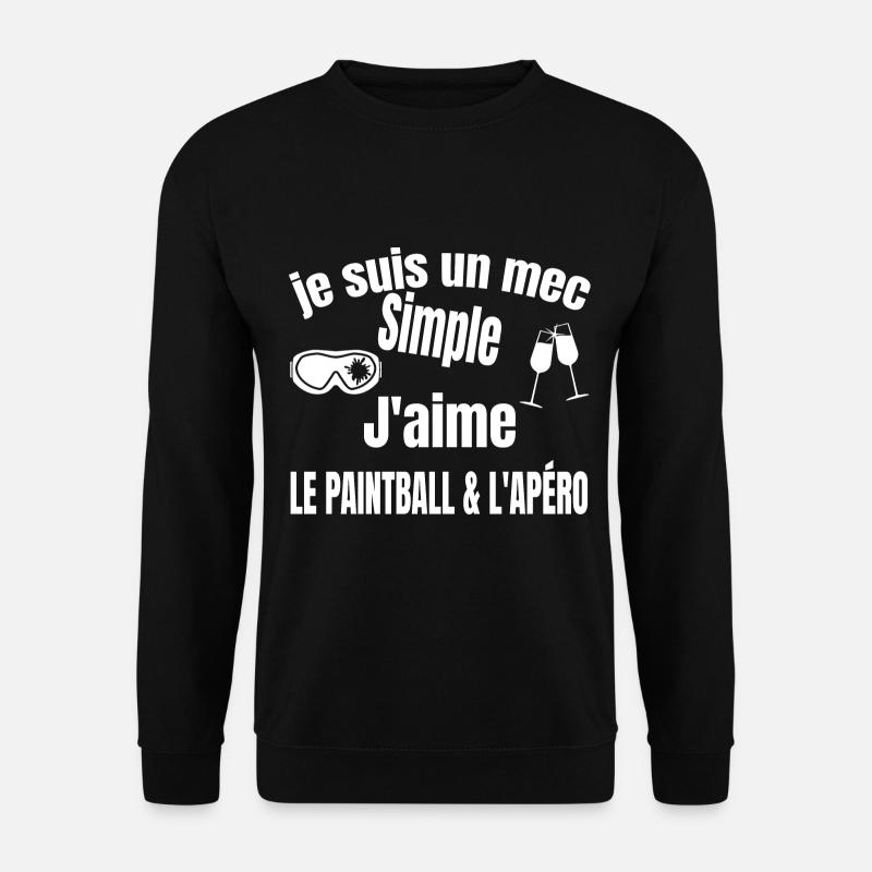 paintball et apéro - Sweat-shirt Unisexe - noir