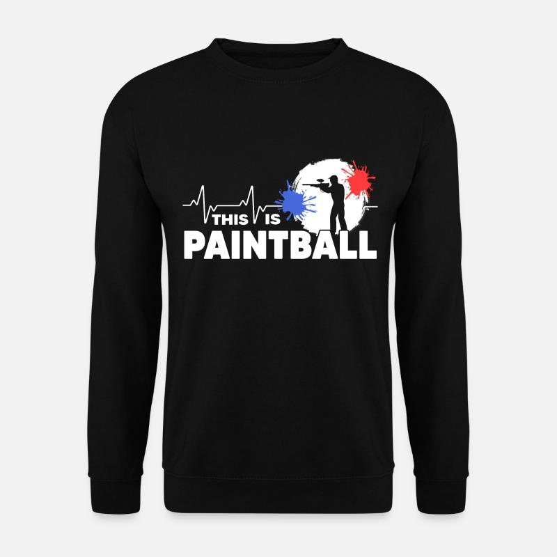 Paintball Gotcha Paintballspieler - Unisex Pullover - Schwarz