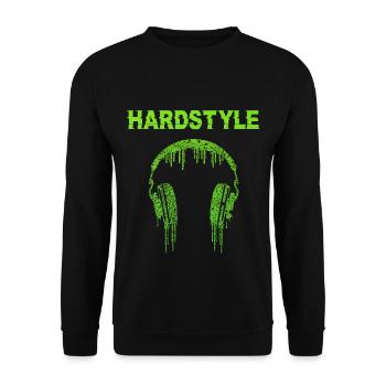 Hardstyle Musik Festival Geschenk - Unisex Pullover - Schwarz - Vorne - Alina (178cm) & Michal (187cm)