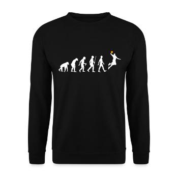 Basketball Evolution - Unisex Sweatshirt - black - Front - Alina (178cm) & Michal (187cm)