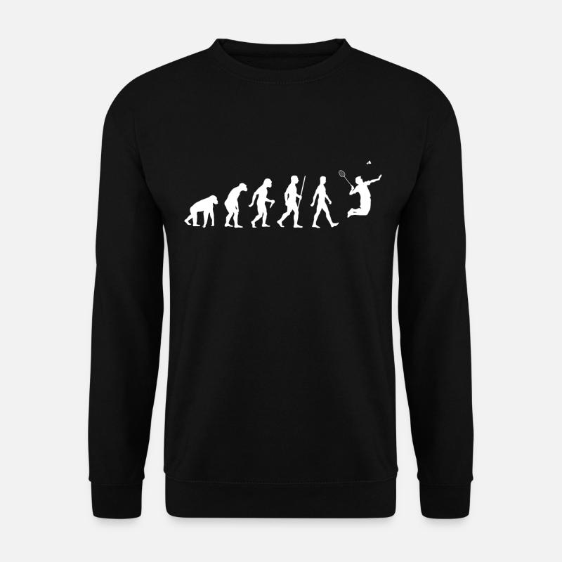 Badminton Evolution Badmintonspieler - Unisex Pullover - Schwarz