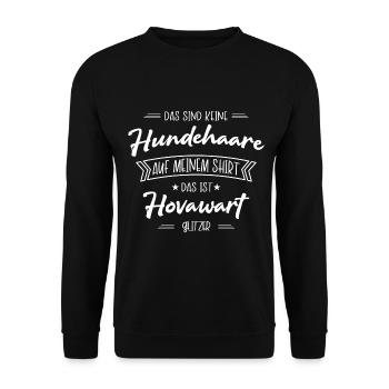 Hovawart TShirt - Hovawart Hund Shirt - Unisex Pullover - Schwarz - Vorne - Alina (178cm) & Michal (187cm)
