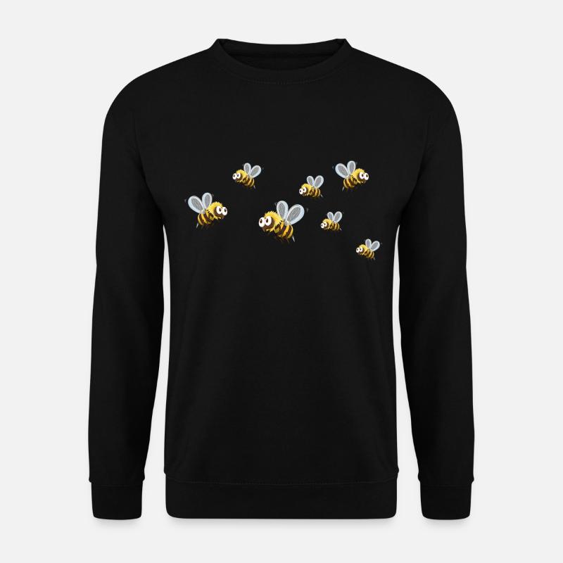 Hobbyimker und Bienenvolk Imker liebt Honig Biene - Unisex Pullover - Schwarz