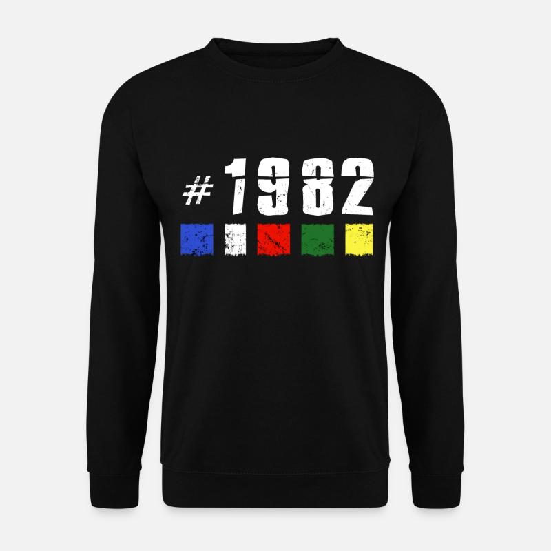 1982 retro geburtstag vintage jubiläum new tibet - Unisex Pullover - Schwarz