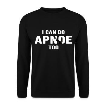 apnoetaucher oxygen apnoe tauchen schnorcheln - Unisex Pullover - Schwarz - Vorne - Alina (178cm) & Michal (187cm)