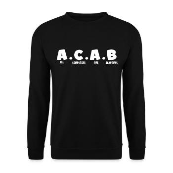 nerd coder iq server download data - Unisex Sweatshirt - black - Front - Alina (178cm) & Michal (187cm)