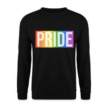 Cadeau arc-en-ciel de la fierté - Sweat-shirt Unisexe - noir - Devant - Alina (178cm) & Michal (187cm)