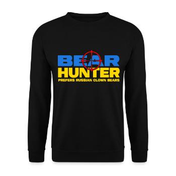 ukraine slava ukraini kiew - Unisex Pullover - Schwarz - Vorne - Alina (178cm) & Michal (187cm)